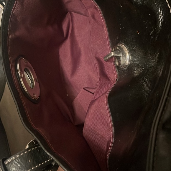 Coach Black Leather Shoulder Bag - Picture 7 of 11